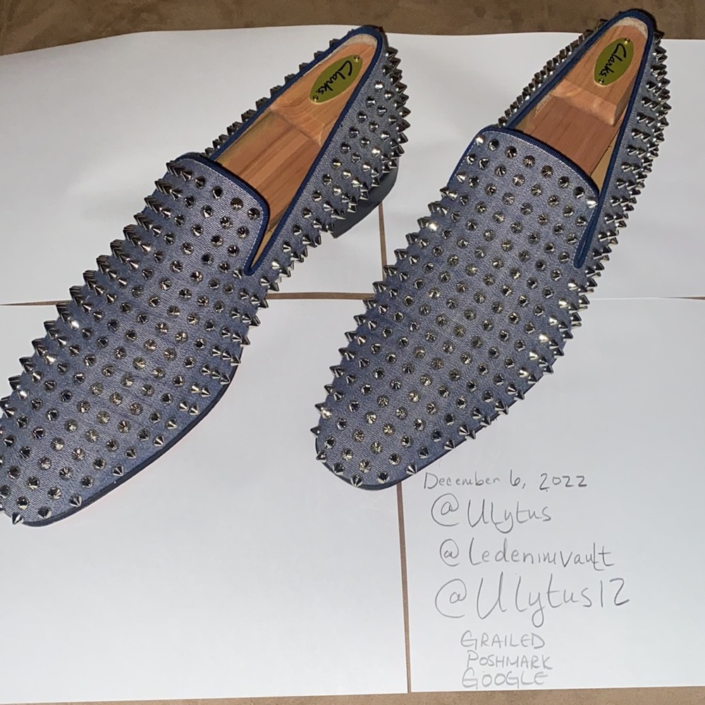 Christian Louboutin Dandelion Spike Loafer (Jean Color)